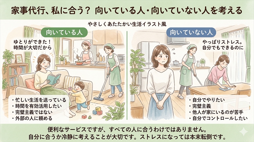 家事代行が向いている人・向いていない人