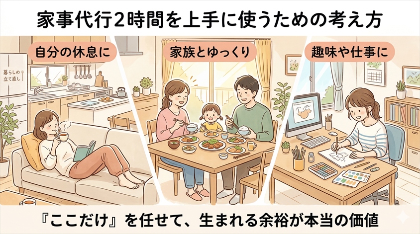 家事代行2時間を上手に使うための考え方