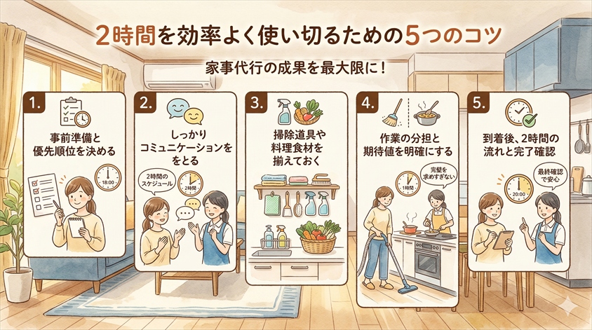 2時間を効率よく使い切るための5つのコツ